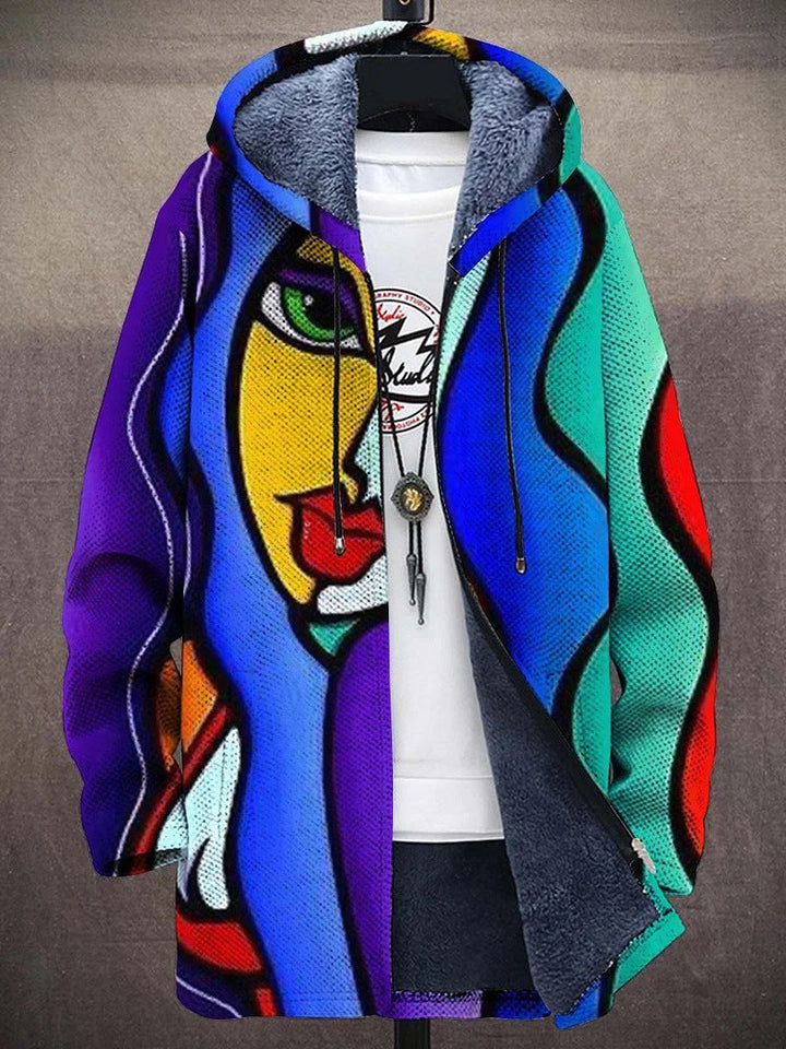 Digital Print Jacket met opstaande kraag