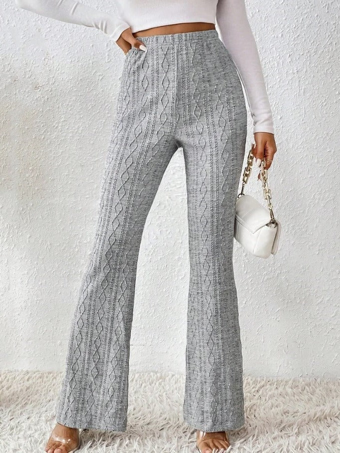 Stretch Flare Knit Pantalon
