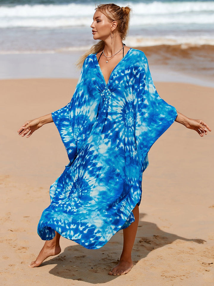 Chique Kimono-stijl Jurk in Amber Tide tinten