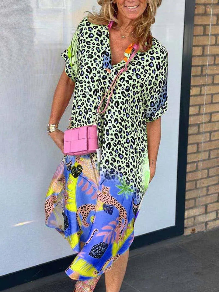 Lichte Vibe jurk met print