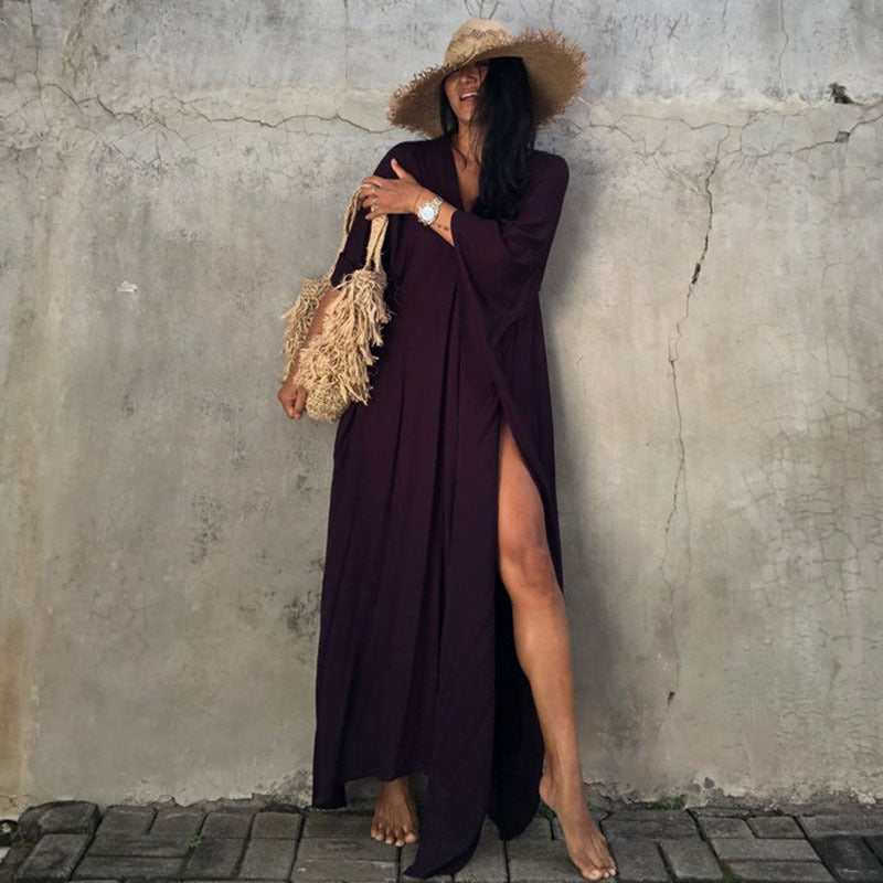 Relaxed Fit Vakantie Midi Jurk