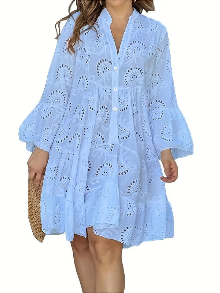 Jurk met elegant open patroon