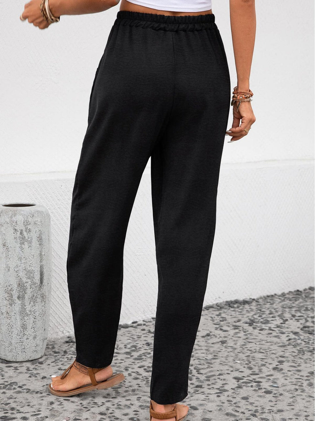 Plus Size Ice Silk Broek