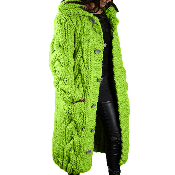 Oversized Cardigan Jas voor dames - Single-Breasted Trui