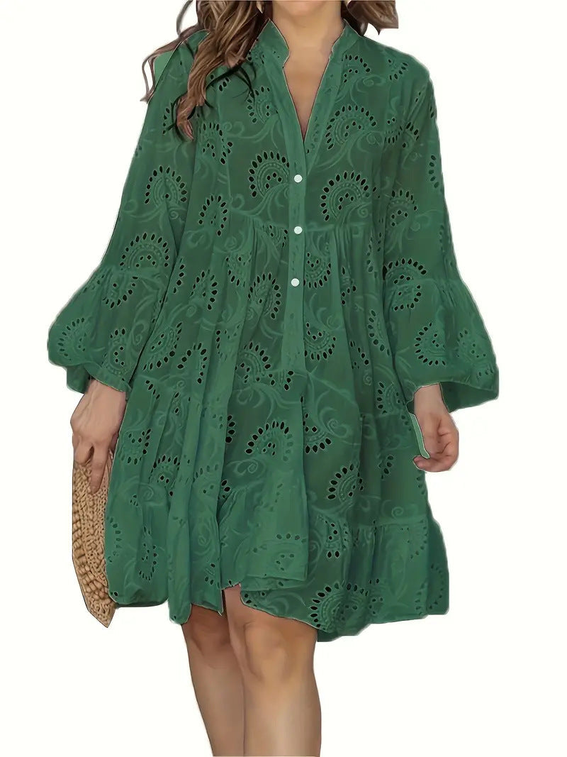 Jurk met elegant open patroon