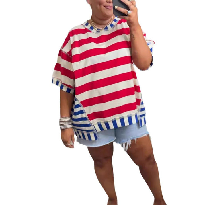 Soft Everyday Stripe Top – Flatteuze pasvorm voor casual kantoordagen en ontspannen weekendoutfits