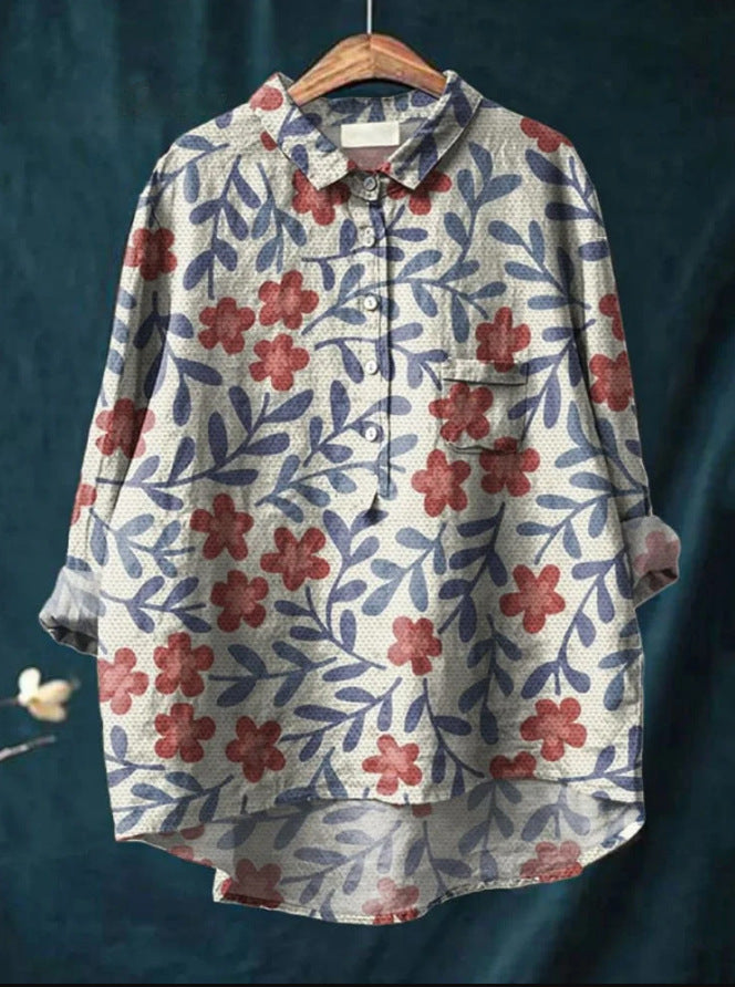 Chique bloemenblouse met trendy stijl