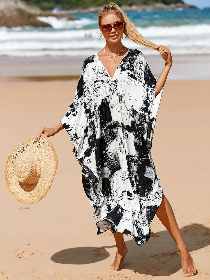 Vrouwelijke Wrap Dress in Whisper Fade Tones