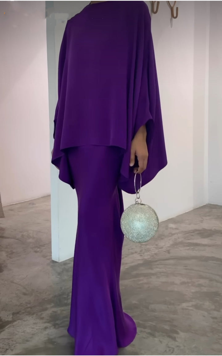 Two-Piece Pearl vloerlange jurk