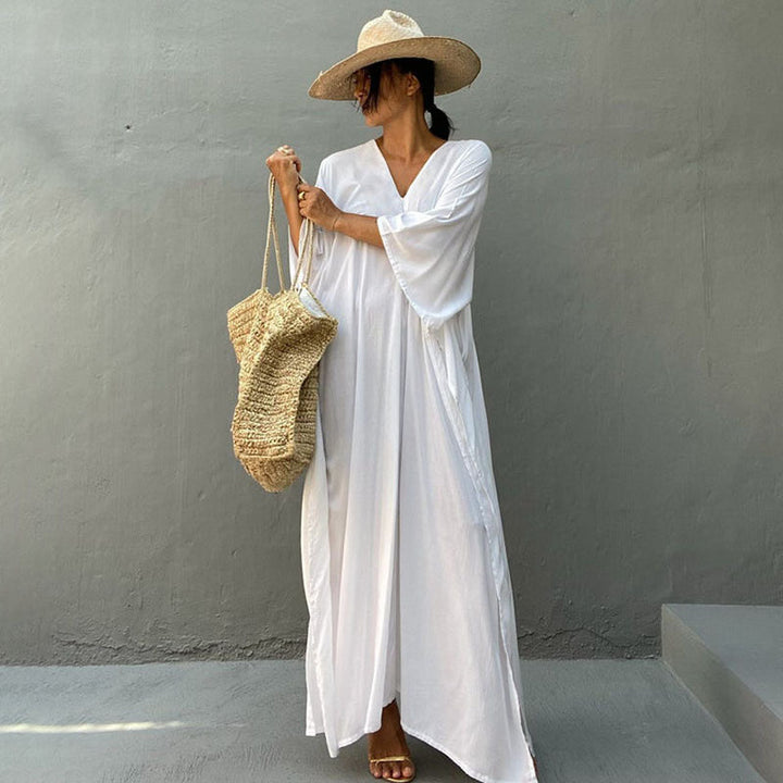 Relaxed Fit Vakantie Midi Jurk