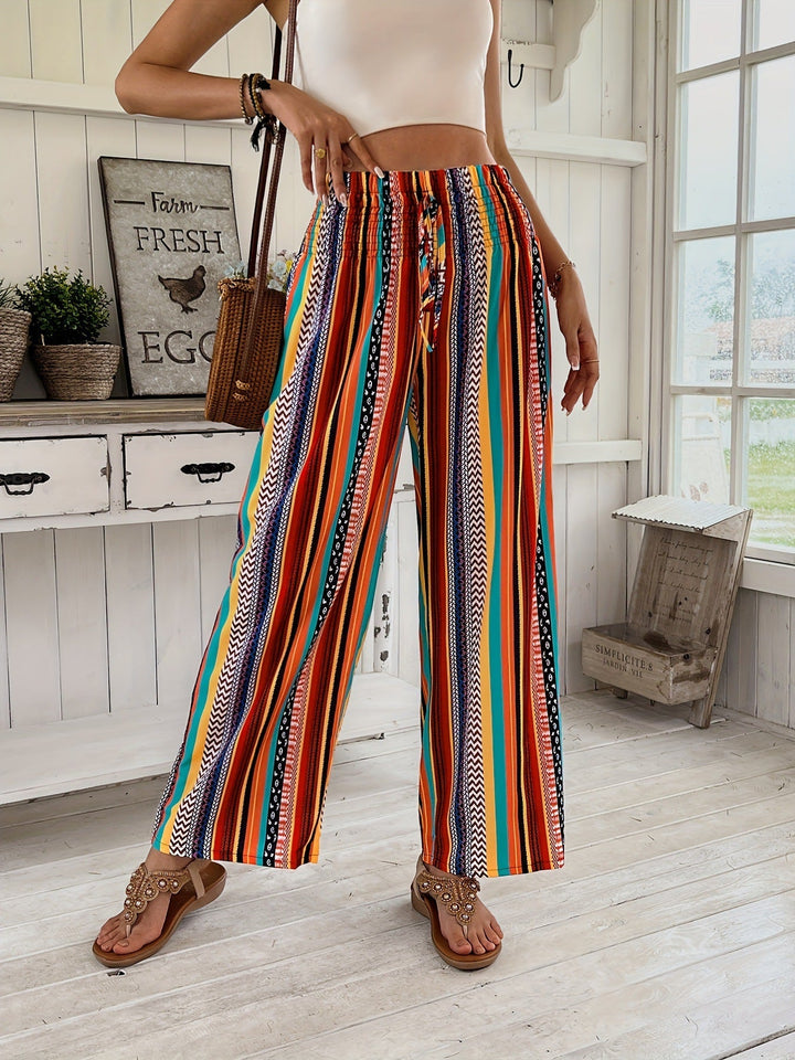 Casual Broek met Streepprint