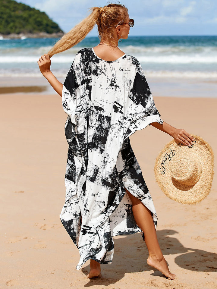 Vrouwelijke Wrap Dress in Whisper Fade Tones