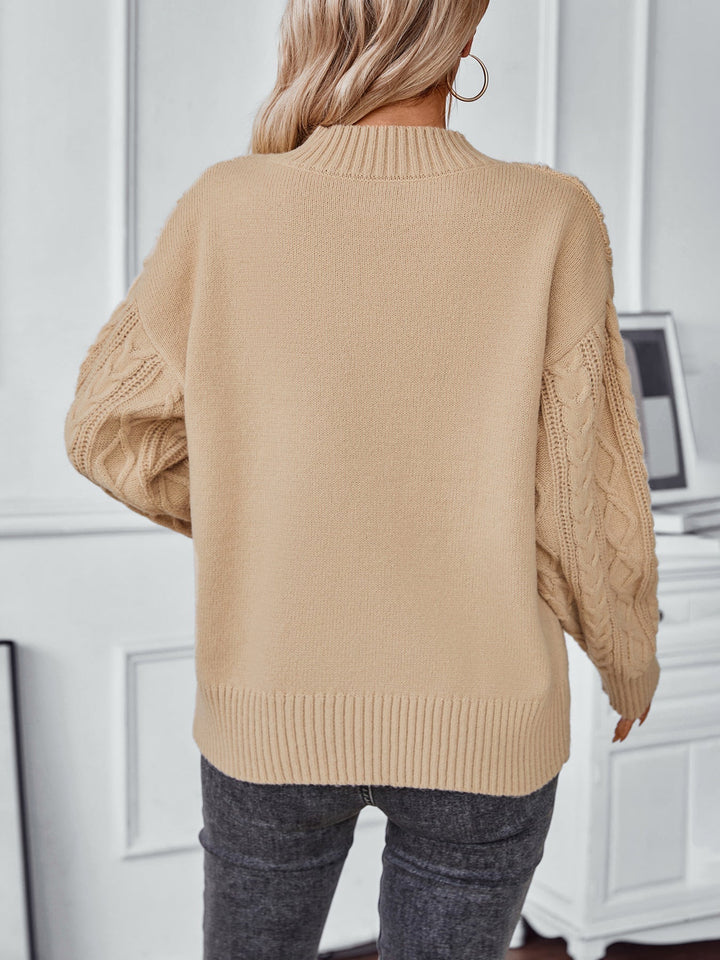 Drizzle kabelgebreide pullover trui