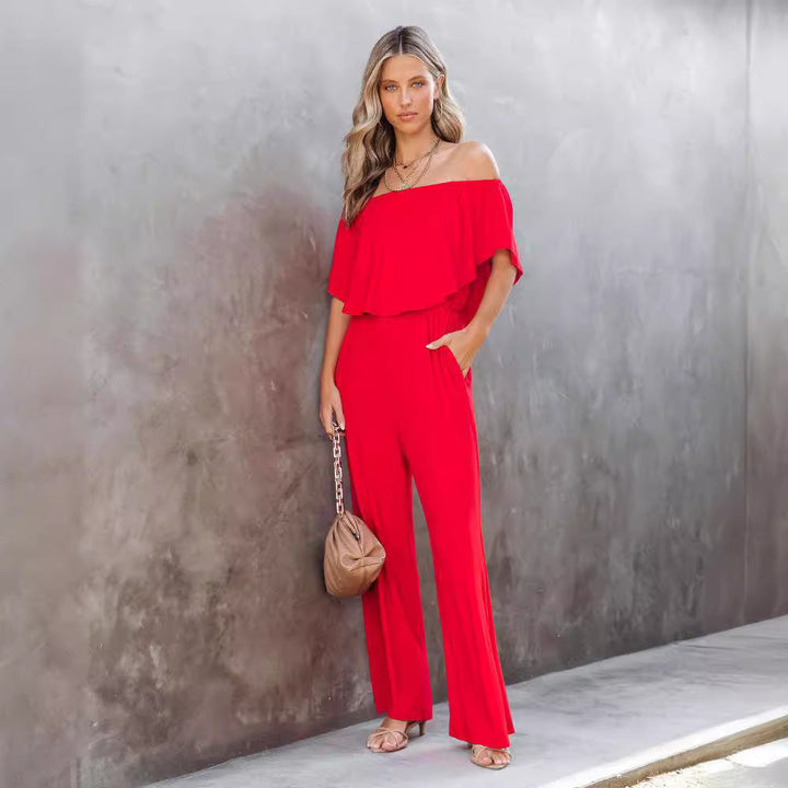 Casual One Shoulder Jumpsuit voor dames