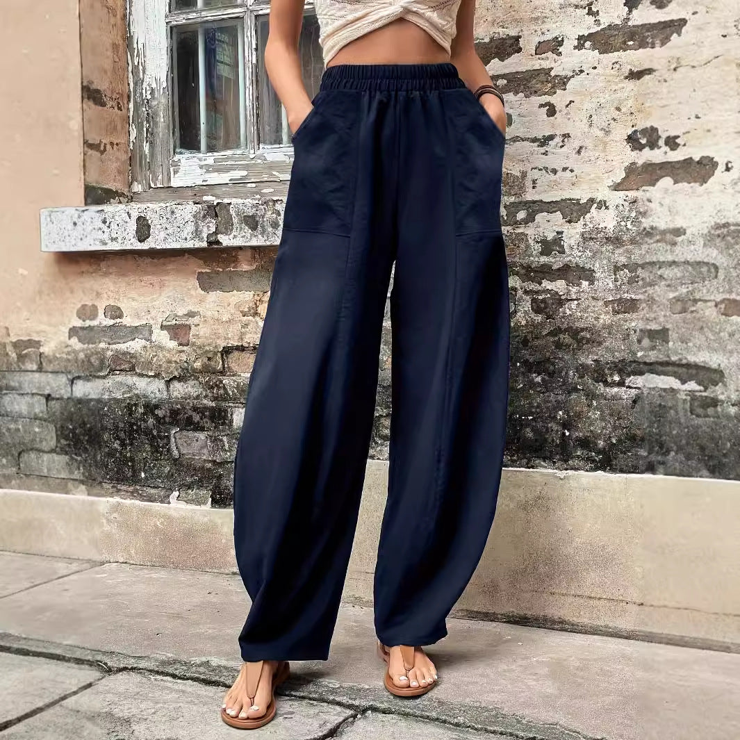 Cargo broek met elastische taille
