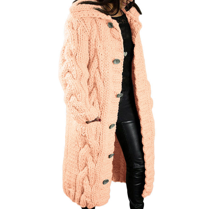 Oversized Cardigan Jas voor dames - Single-Breasted Trui