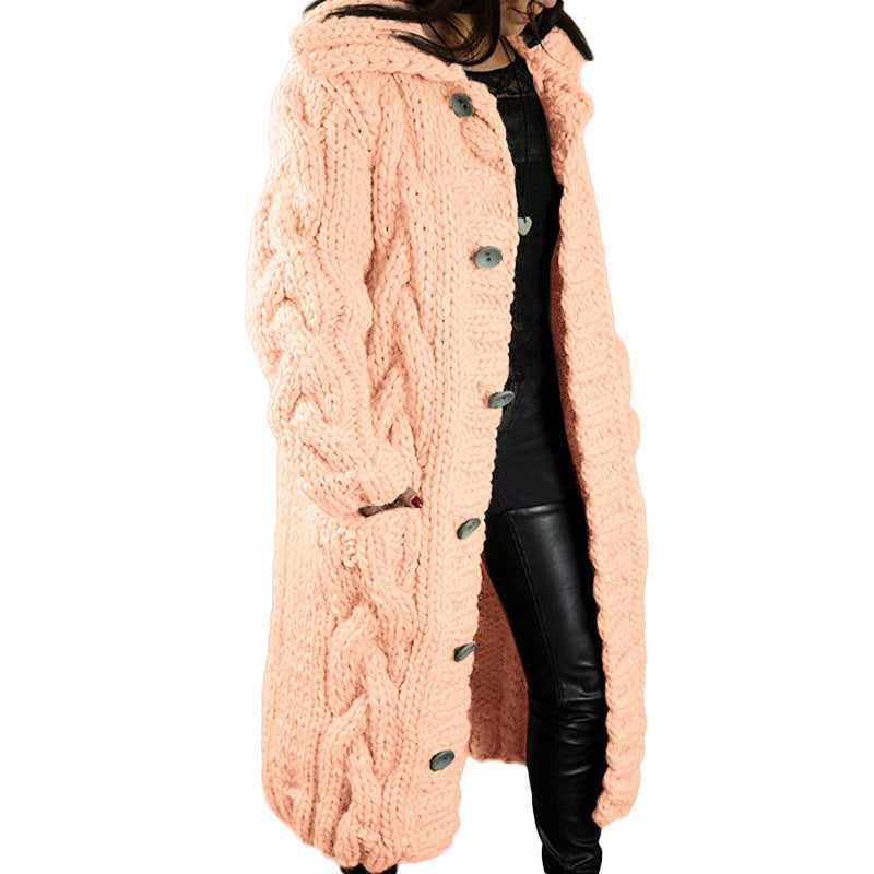 Oversized Cardigan Jas voor dames - Single-Breasted Trui