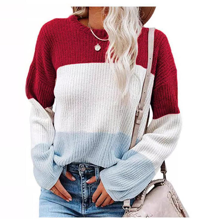 Dames pullover trui met lampionmouwen
