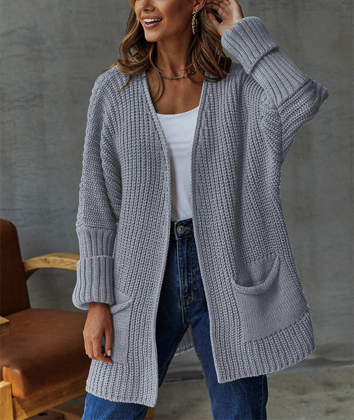 Dames Gebreide Casual Vintage Long Sleeve Cardigan
