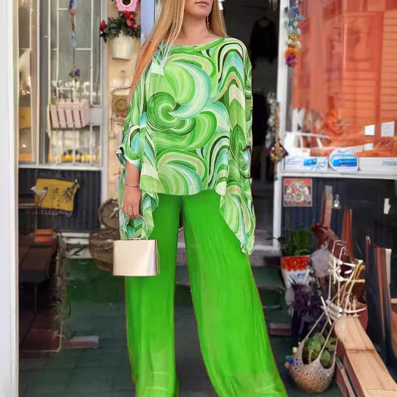 Loszittende Chiffon Set