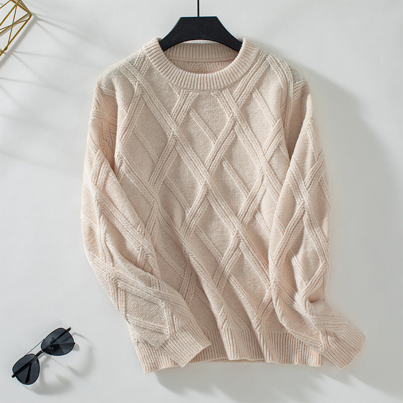 Geometric Trui met ronde hals en lange mouwen