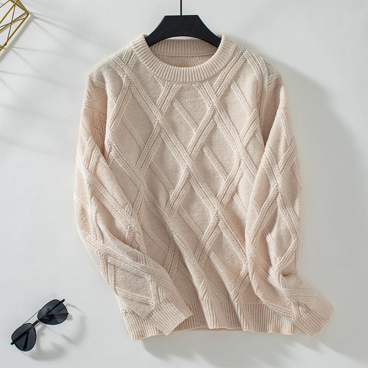 Geometric Trui met ronde hals en lange mouwen