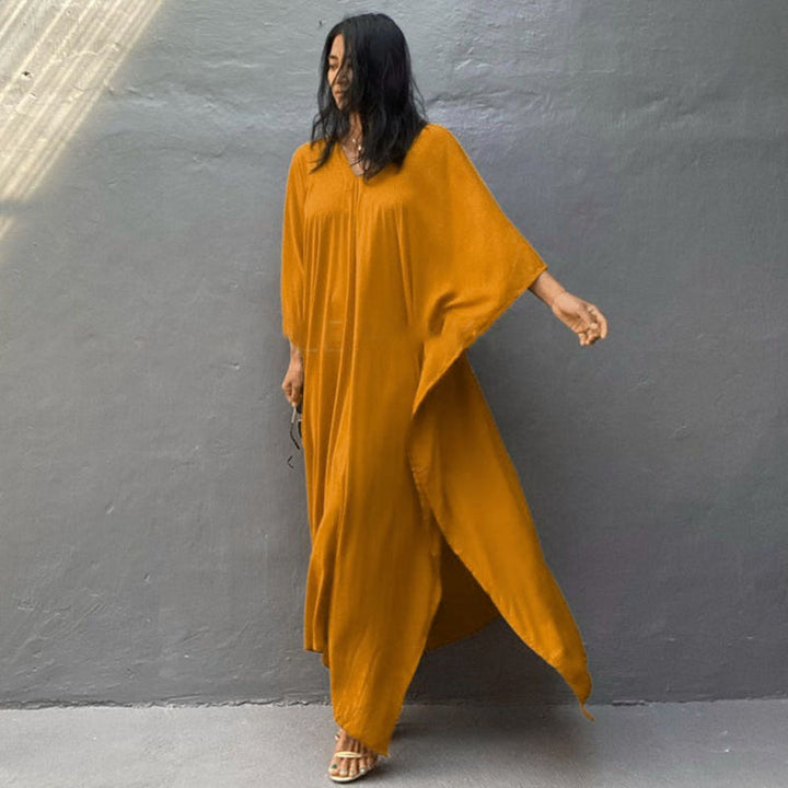 Relaxed Fit Vakantie Midi Jurk