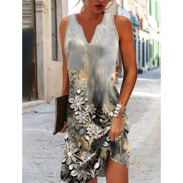 Floral Print Long Dress voor dames