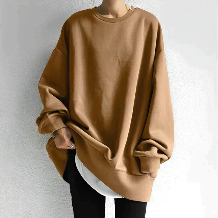 Oversized ronde hals sweatshirt voor dames