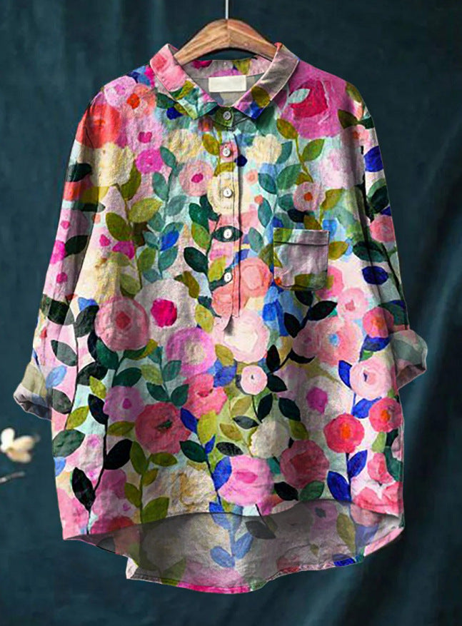 Chique bloemenblouse met trendy stijl