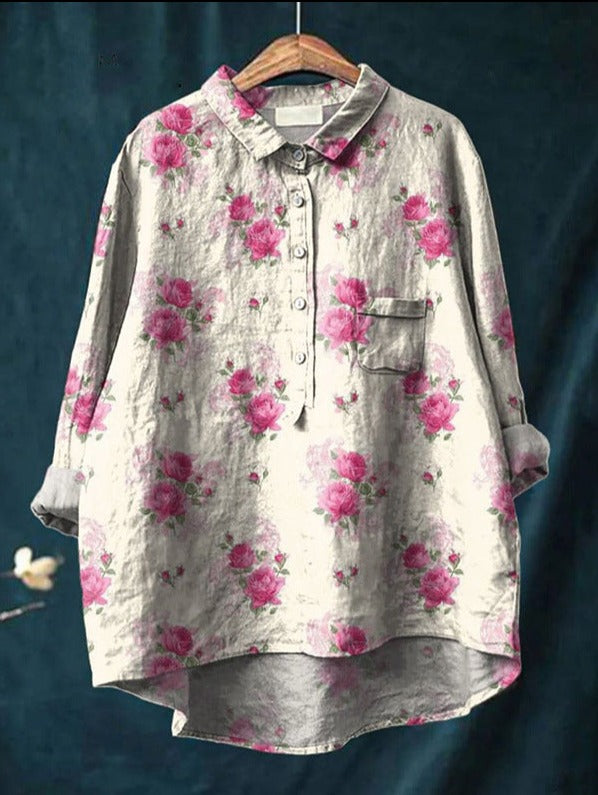 Chique bloemenblouse met trendy stijl