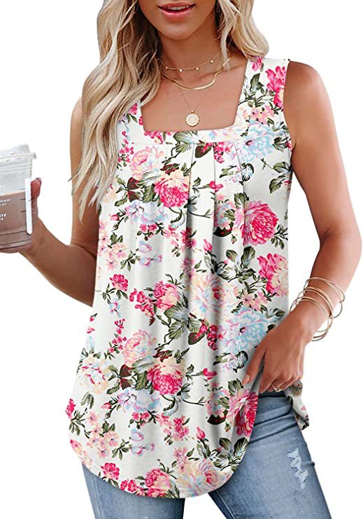 Fashion Mouwloze Top met Vierkante Hals