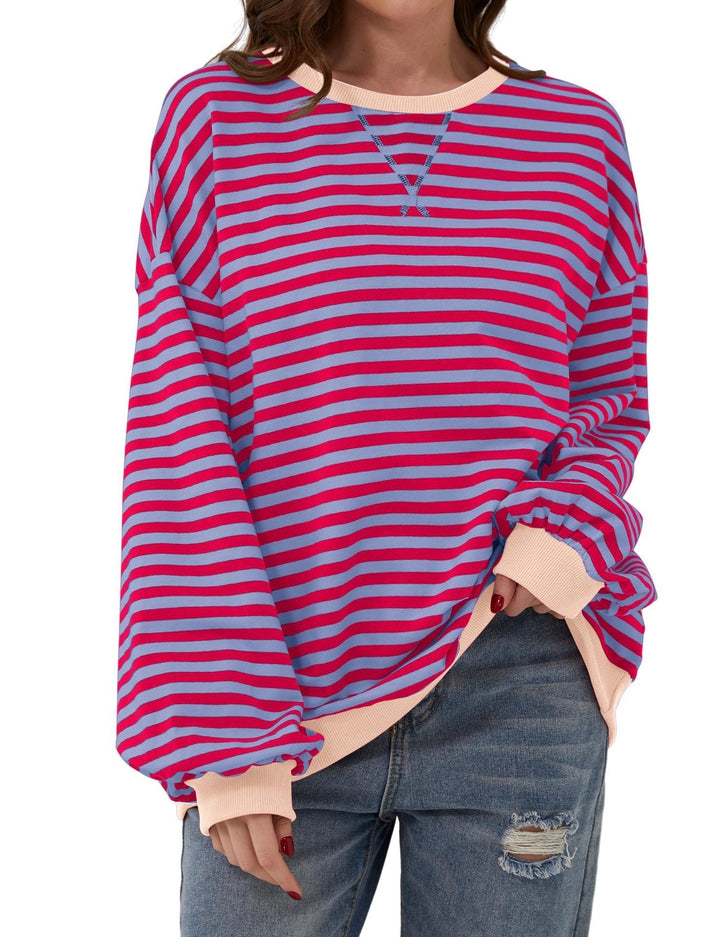 Casual shirt met lange mouwen en strepen