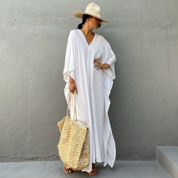 Relaxed Fit Vakantie Midi Jurk
