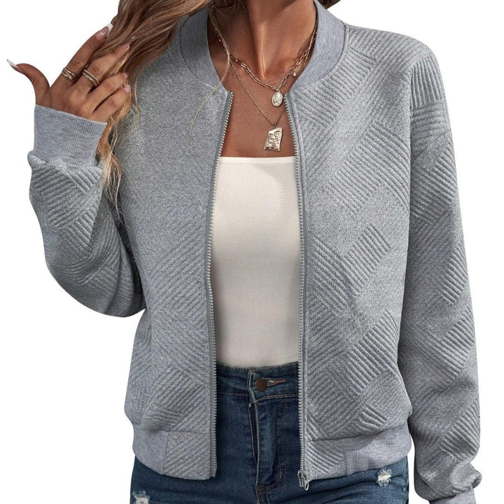 Trendy casual jas voor dames in effen kleur