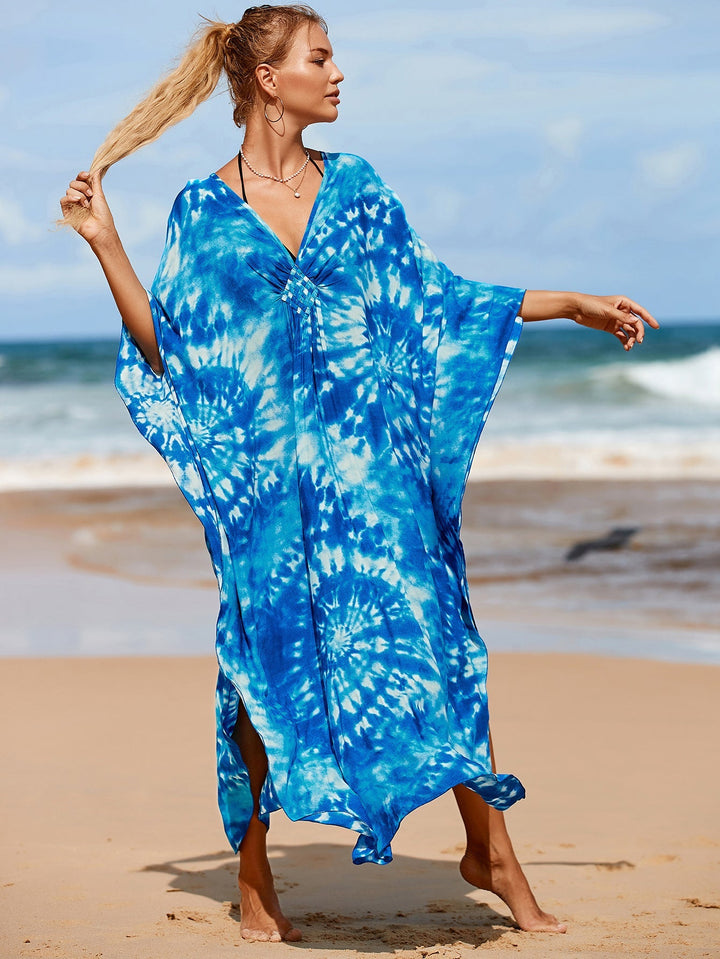 Chique Kimono-stijl Jurk in Amber Tide tinten