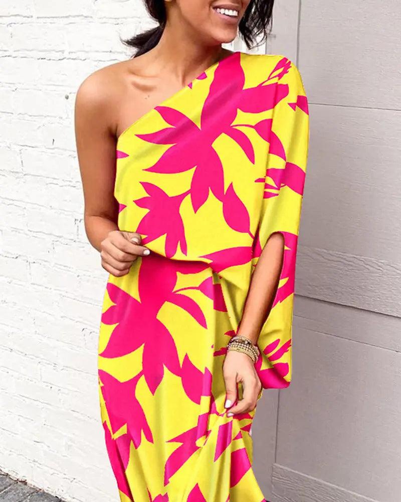 Bodycon jurk met één mouw