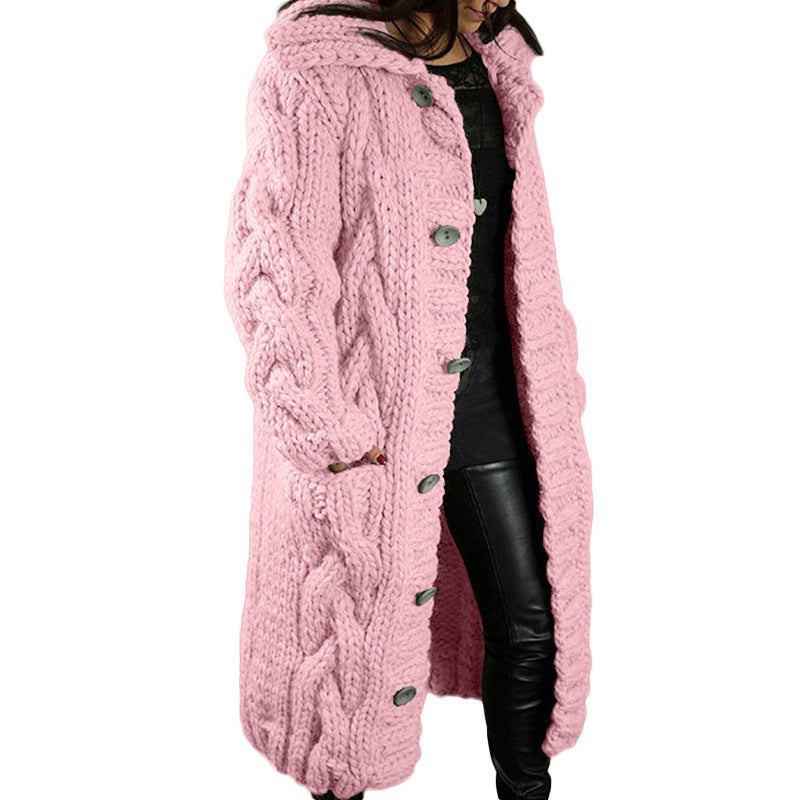 Oversized Cardigan Jas voor dames - Single-Breasted Trui
