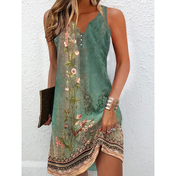 Floral Print Long Dress voor dames