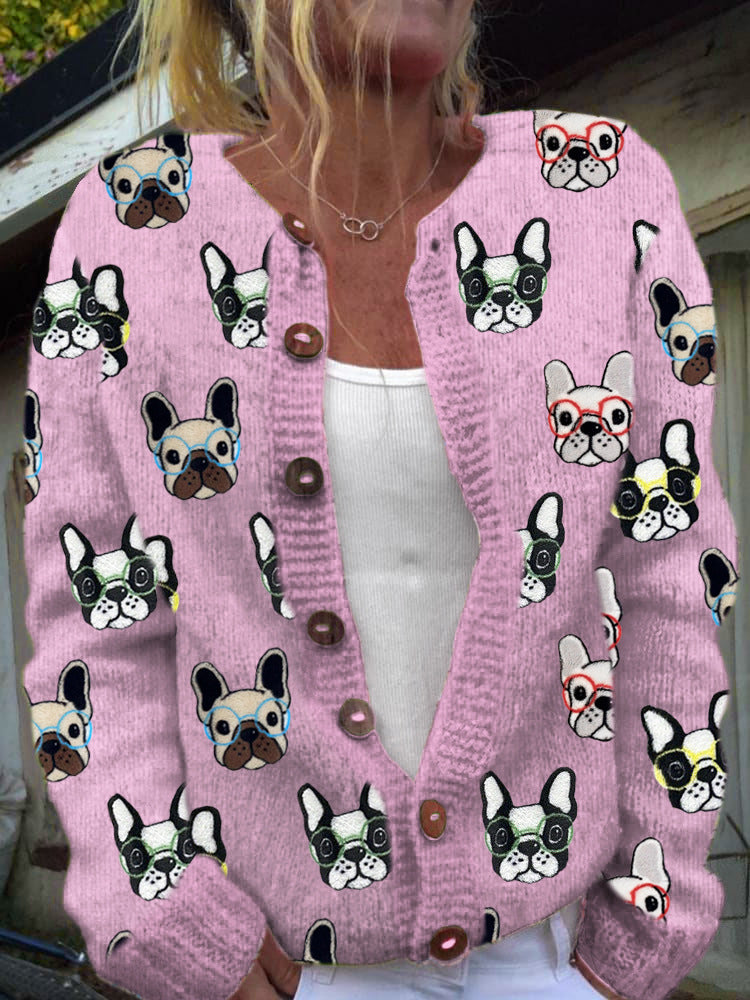 Casual damesvest met digitale print