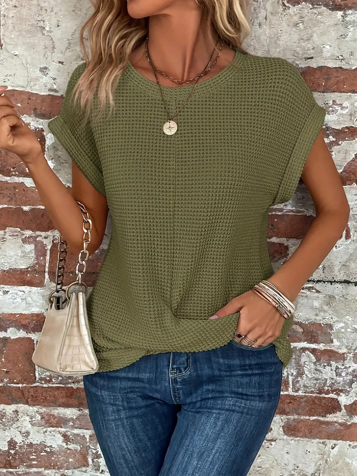 Elegante Twist Top met Korte Mouwen