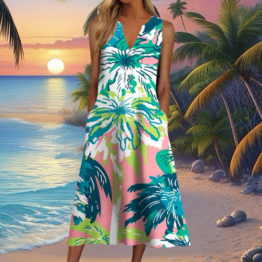 Soft Lane Dress met Relaxed Casual Fit