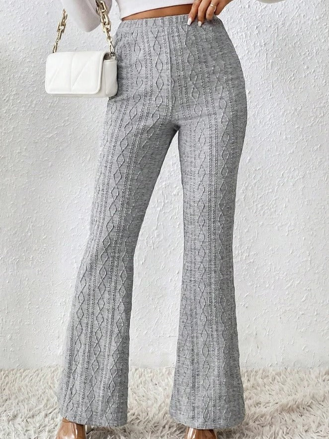 Stretch Flare Knit Pantalon