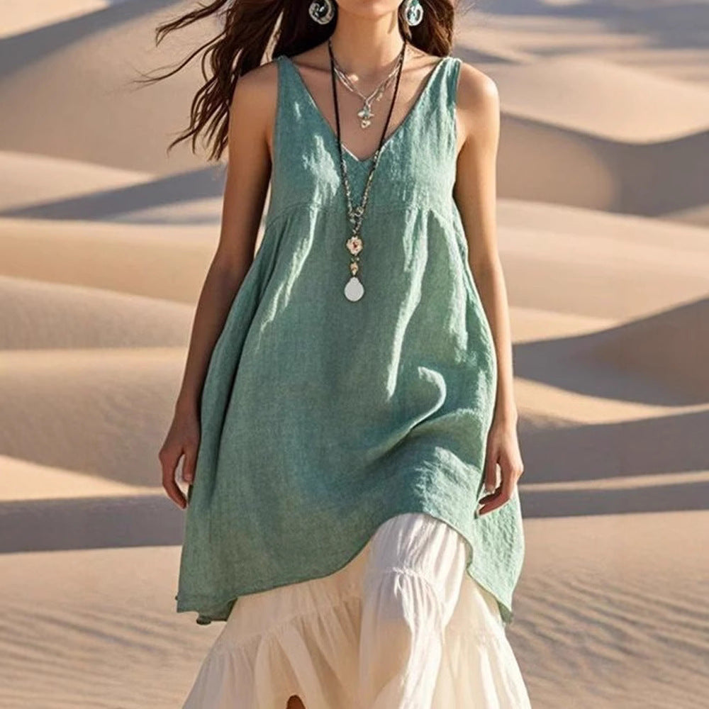 Comfy Drape Relaxed Style Jurk