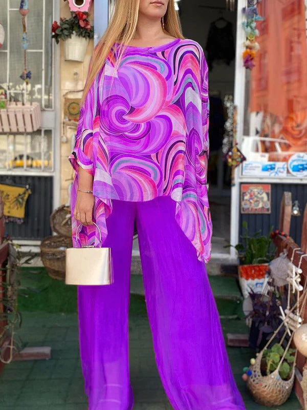 Loszittende Chiffon Set
