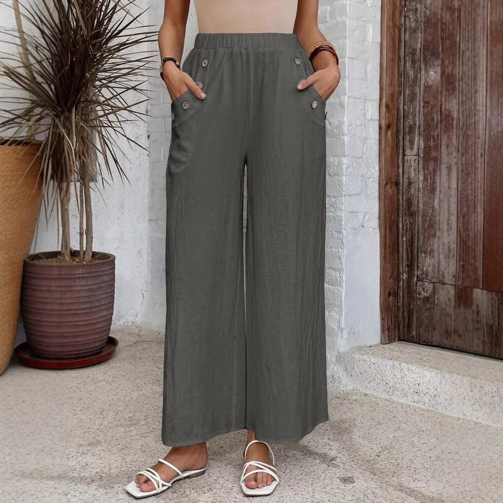 Casual Loose Trousers met elastische taille