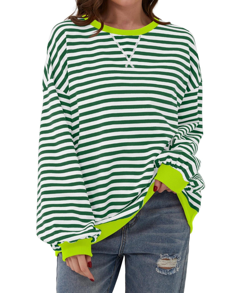 Casual shirt met lange mouwen en strepen