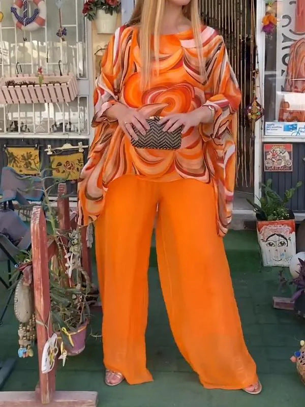 Loszittende Chiffon Set