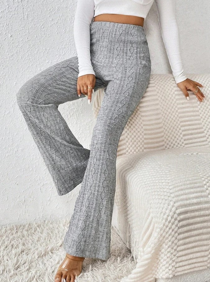 Stretch Flare Knit Pantalon