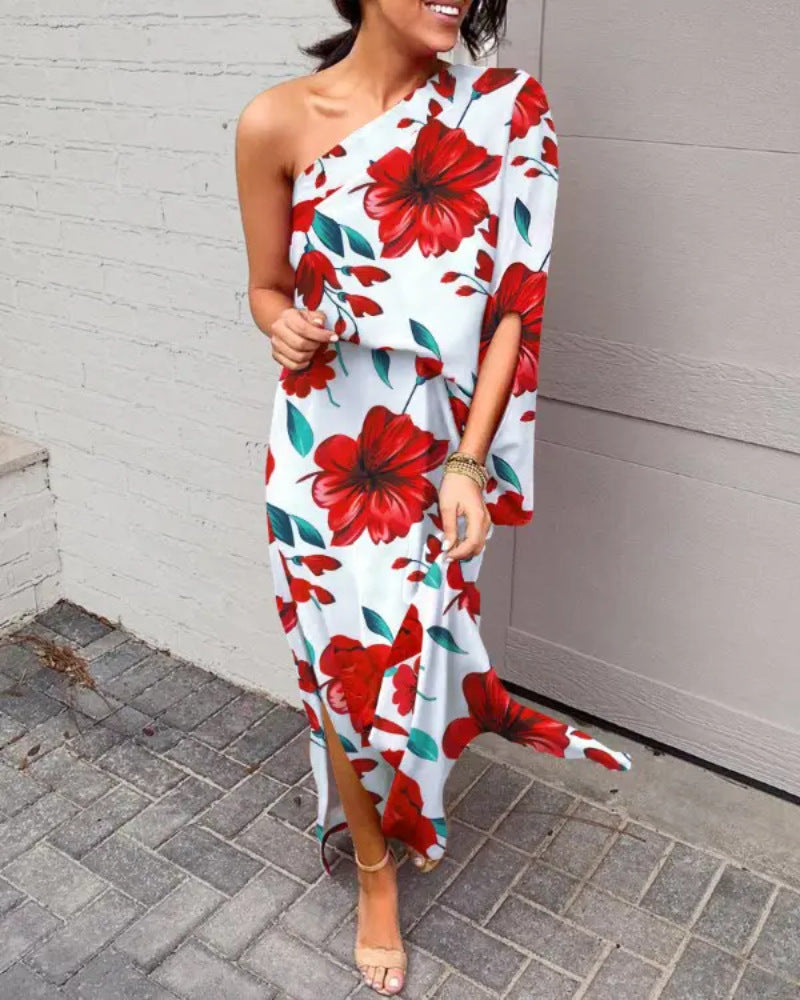 Bodycon jurk met één mouw